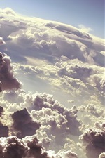 Visualizar papel de parede do iPhone As nuvens escuras do céu