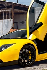 Lamborghini Murcielago yellow supercar