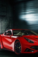 Ferrari F12 Berlinetta красный суперкар