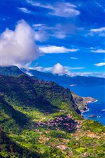 Preview iPhone wallpaper Madeira, Portugal, city, sea, mountains