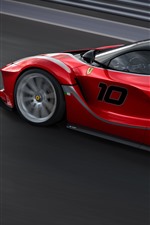 Предварительный просмотр обоев iPhone Ferrari FXXK красный суперкар скорость