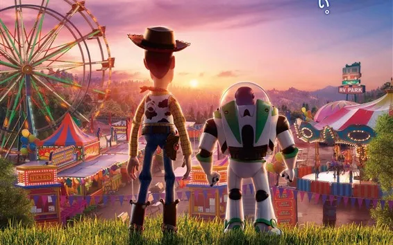 Fond d'écran Toy Story 4, vue arrière