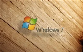 Aperçu fond d'écran Windows7 fond de bois
