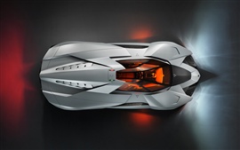 Lamborghini Egoista спортивные машины вид сверху
