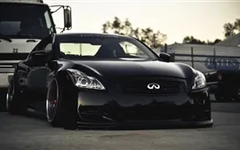 壁紙のプレビュー ブラックインフィニティG37車