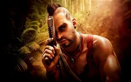 Aperçu fond d'écran Far Cry 3, pistolet, jungle