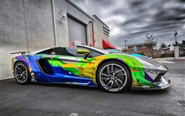 Lamborghini Aventador суперкар красочных красок