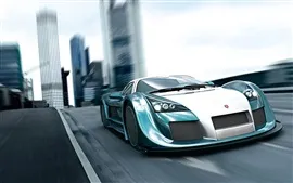 Aperçu fond d'écran Gumpert Apollo, la vitesse, voiture de sport, vue de face