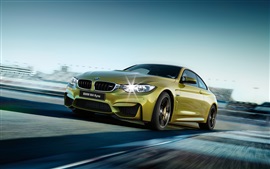 Preview wallpaper 2015 BMW M4 F82 green car