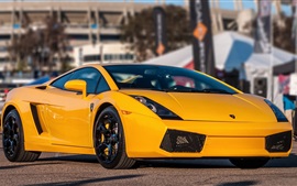Lamborghini Gallardo superdeportivo amarilla vista frontal