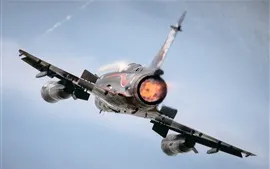 Preview wallpaper Mirage 2000N aircraft rear view