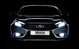 Preview wallpaper Lada Vesta concept car front view