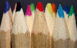 Preview wallpaper Colored pencils macro photography