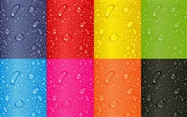 Preview wallpaper Rainbow background, water drops