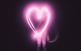 Preview wallpaper Love heart light