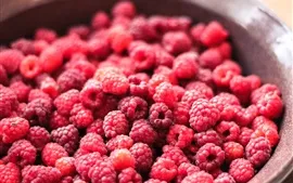 Preview wallpaper A lot of red raspberry, delicious berries