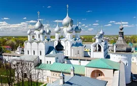 Aperçu fond d'écran Église, temple, Rostov, Russie