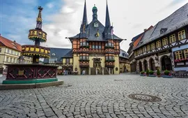 Wernigerode, Germany, city, houses