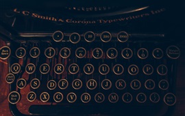 Preview wallpaper Typewriter, letters and numbers