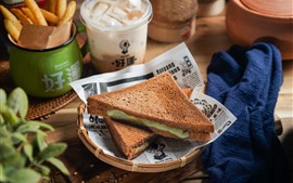 Preview wallpaper Sandwiches, food, breakfast