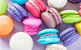Preview wallpaper Colorful macaron, cakes, sweet food
