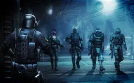 Aperçu fond d'écran Resident Evil, soldats, jeu vidéo