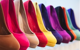 Preview wallpaper Different colors heels