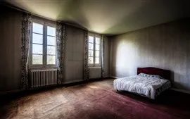 Aperçu fond d'écran Chambre, lit, fenêtre, intérieur