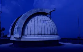 Vista previa del fondo de pantalla Observatorio de la Montaña Púrpura, estilo azul, China